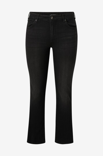 Only Carmakoma - Jeans carAlicia Reg Strt Dnm Dot568 - Svart