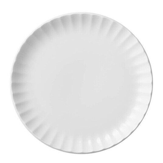 Georg Jensen Bernadotte coupe asjett 19,5 cm hvit