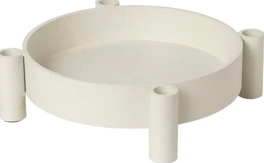 Broste Copenhagen Silke Candle Holder RAINY DAY GREY H8 cm