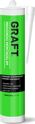 Graft Monteringslim Hvit 310ml Graft Monteringslim Hvit 310ml