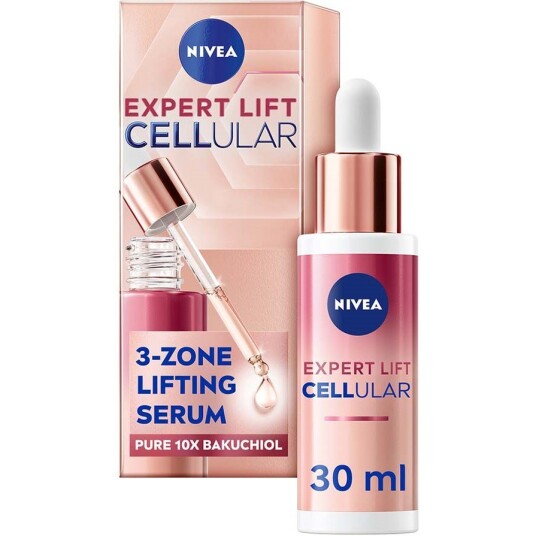 Nivea Cellular 3-Zone Lift Serum 30 ml med Bakuchiol for Ansiktsløfting