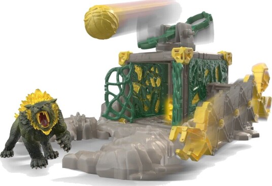 Schleich Jungle Stronghold Lekesett med Saber-Tiger og Katapult
