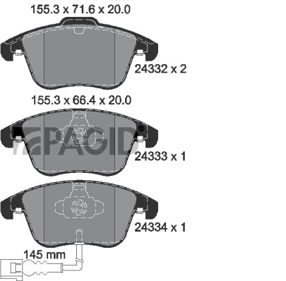 PAGID T1783N Bremseklosser PAGID T1783N Bremseklosser