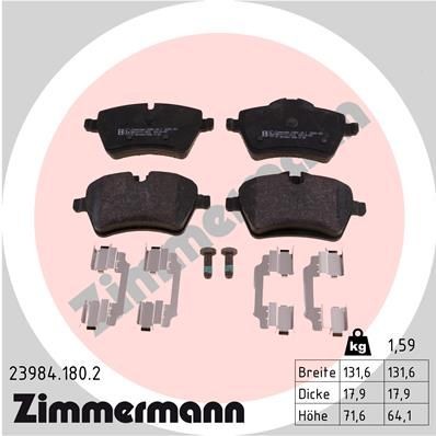 Bremseklosser ZIMMERMANN 23984.180.2 Bremseklosser ZIMMERMANN 23984.180.2