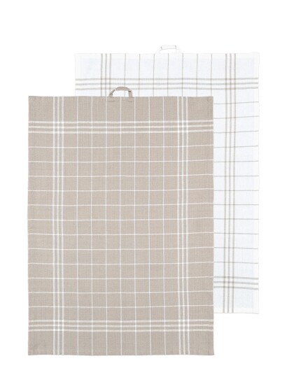 Noble House Kitchen Towel Hanna Classic 2-P - Beige - 50X70CM x 38 Noble House Kitchen Towel Hanna Classic 2-P - Beige - 50X70CM x 38