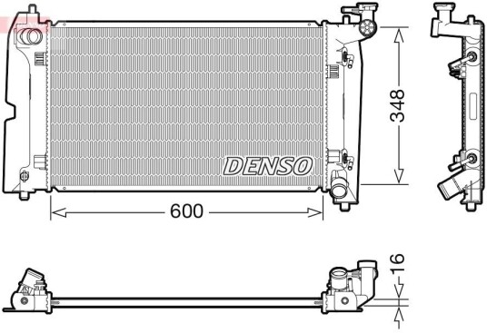 Radiator DENSO DRM50111 Radiator DENSO DRM50111