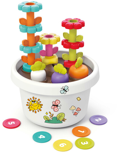 Kinder and Kids Creative pot with plants & stickers K10119