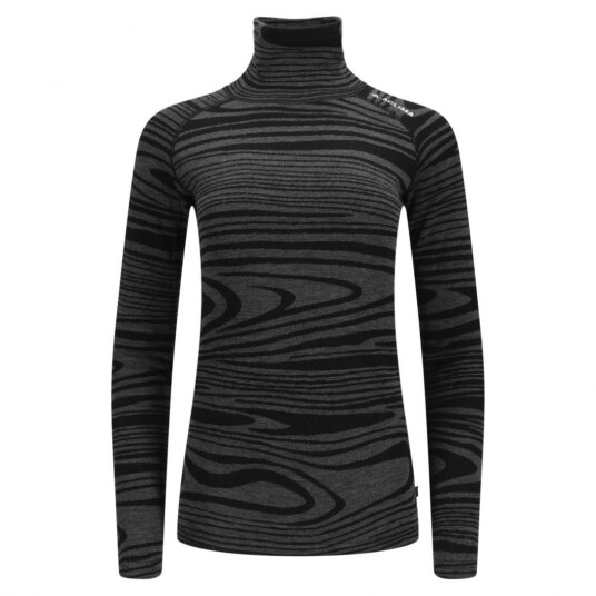 Aclima  Warmwool Roll Neck Dame 422 Black Motion XL