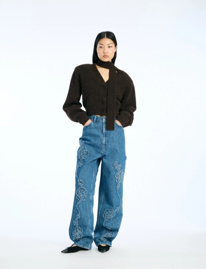 ROTATE Denim Boyfriend Jeans   Blue   25