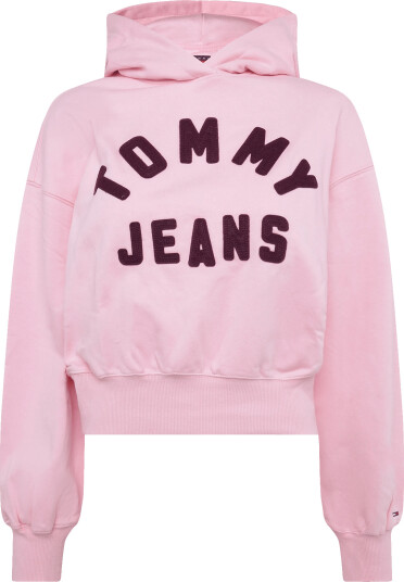 Tommy Jeans Tjw Ovs Sh Tommy Arch Hoodie Pink XXS