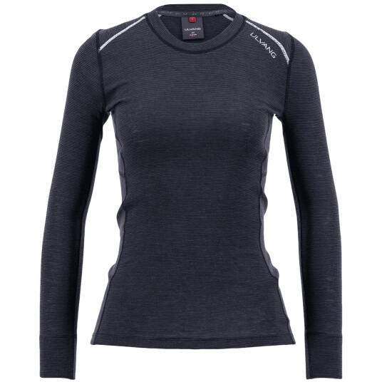 Ulvang Rav 100% Round Neck W, ulltrøye dame M Black/Granite/High R Ulvang Rav 100% Round Neck W, ulltrøye dame M Black/Granite/High R