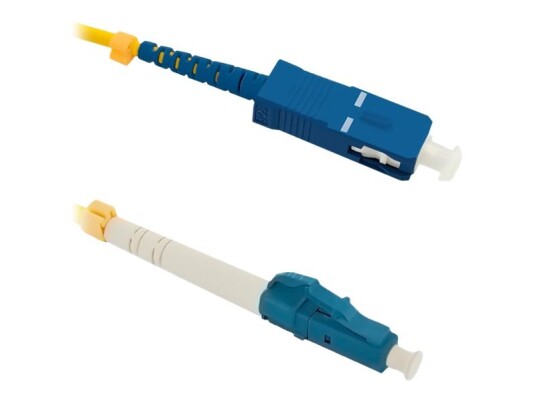 Qoltec - Koblingskabel - Lc/Upc-Enkeltmodus (Hann) Til Sc/Upc-Enkeltmodus (Hann) - 5 M - Fiberoptisk - Simpleks - 9 / 125 Micron - G.652D - Halogenfri