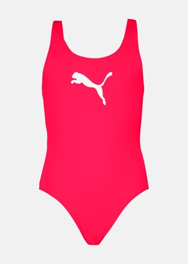 Puma Puma Swim Girls Racerback Swim Rose Red 116 Badedrakter Puma Puma Swim Girls Racerback Swim Rose Red 116 Badedrakter