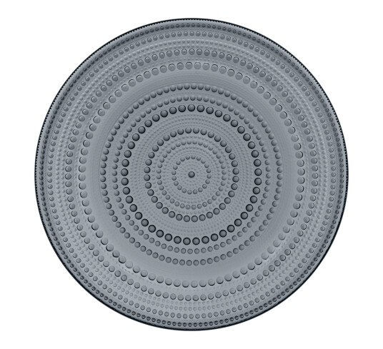 Iittala Kastehelmi glassfat 31,5 cm grå Iittala Kastehelmi glassfat 31,5 cm grå
