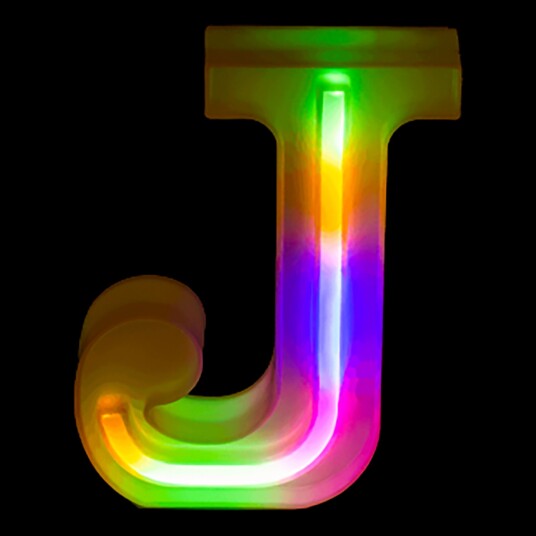 Out of the Blue LED Bokstav Neon - Bokstav J
