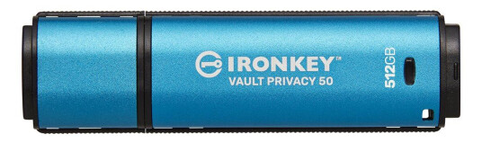 Kingston IronKey Vault Privacy 50 Series - USB-flashstasjon - 512 GB Kingston IronKey Vault Privacy 50 Series - USB-flashstasjon - 512 GB