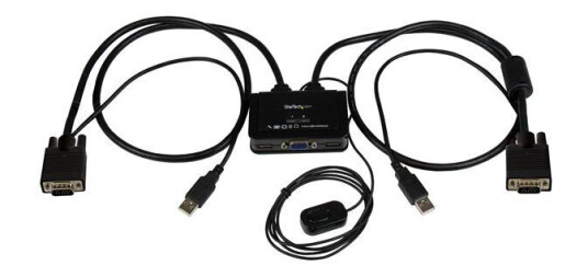 STARTECH 2 t USB VGA Cable KVM Switch - USB Powered with Remote Switch