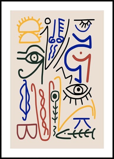Mystical Symbols Poster Plakat / 70x100cm