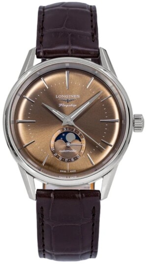 Longines Herreklokke L4.815.4.62.2 Flagship Heritage Brun/Lær Ø38.5 Longines Herreklokke L4.815.4.62.2 Flagship Heritage Brun/Lær Ø38.5