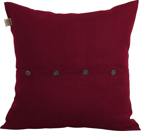 Lovely Linen Putetrekk Classic i manglet lin Rød Lovely Linen Putetrekk Classic i manglet lin Rød