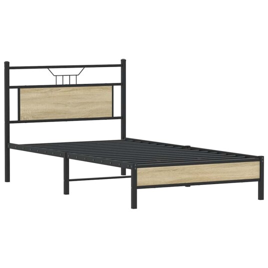 Sengeramme uten madrass sonoma eik 100x200 cm konstruert tre 4106939