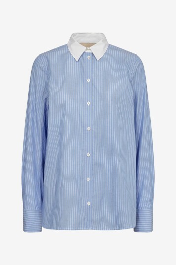 Mos Mosh Skjorte mmTayla Stripe Blå
