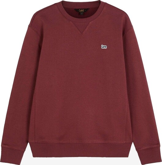 Lee Collegegenser Patch Crew Sws Port Rød