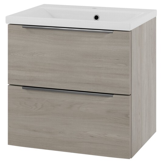 Linn Bad Mari D45cm Servantskap Lys eik / 60cm 2 Skuffer