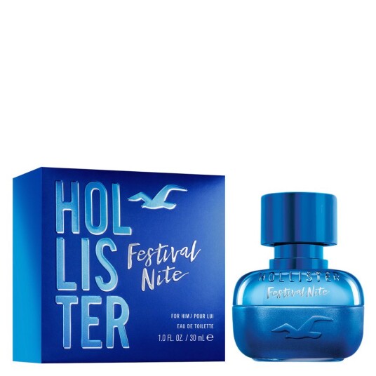 Hollister Festival Nite Him Parfyme 30ml - Energisk Kveldsduft med Frisk Aromatikk