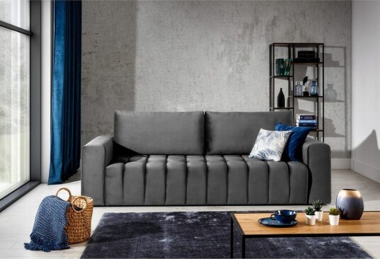 Sofa Eltap Lazaro 247x97x92 cm Nube 5 Grå