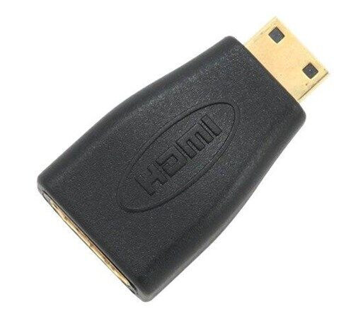 Gembird Mini HDMI til HDMI Adapter, 19 Pin, Svart