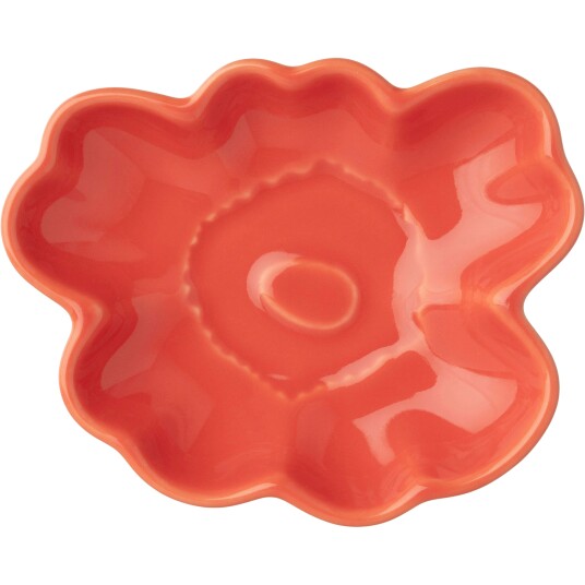 Unikko Shape Tallerken 9,5 cm Orange Red