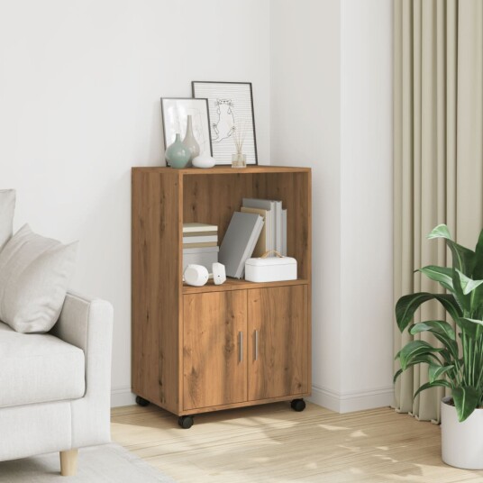  Rulleskap artisan eik 55x40x91 cm konstruert tre