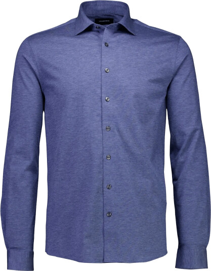 Lindbergh Black Superflex Knitted Shirt L/S Blue L