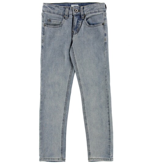 Grunt Jeans Hold deg Vasket Blue 11 år 146 Jeans Blå