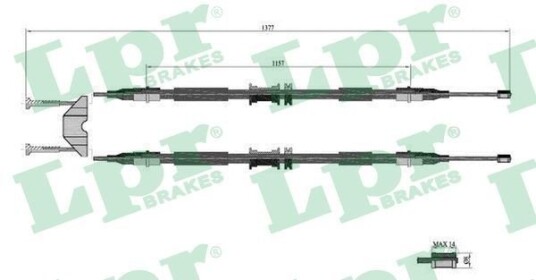 Bremsewire LPR C0595B Bremsewire LPR C0595B