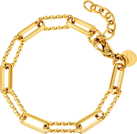 By Jolima Stella Chain Bracelet   Gold   ONE SIZE 18 cm