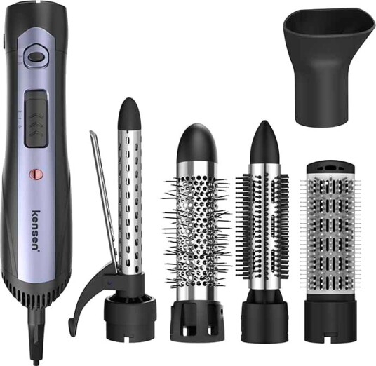 Kensen 5-i-1 Airstyler med tilbehør (1000W)