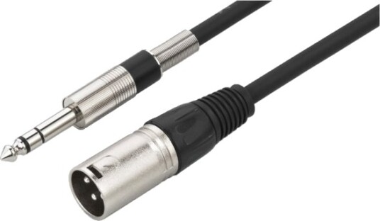 Img Stage Line 1M Xlr 6.3Mm Xlr 3 Pin Hankjønn 6.35Mm Hankjønn 1 M Sort Img Stage Line 1M Xlr 6.3Mm Xlr 3 Pin Hankjønn 6.35Mm Hankjønn 1 M Sort