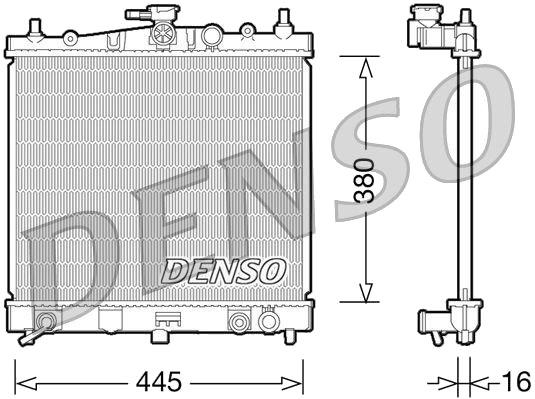 DENSO DRM46036 Radiator motorkjøling