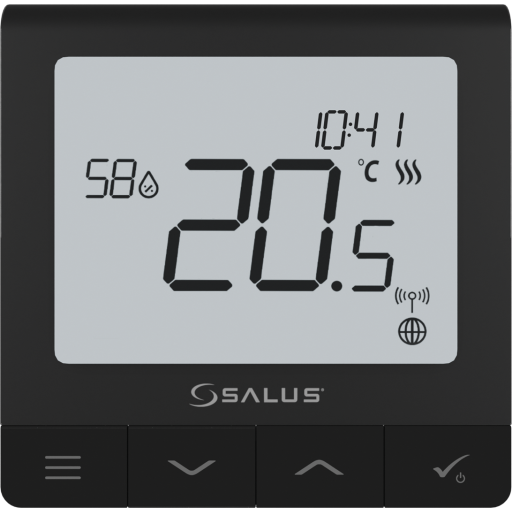 Salus Roomthermostat Quantum SQ610BRF black