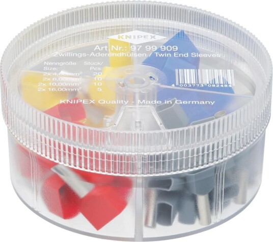 Knipex Ändhylssortiment Twin Isolerade 4,00 16,00mm² 200 Delar 9799909