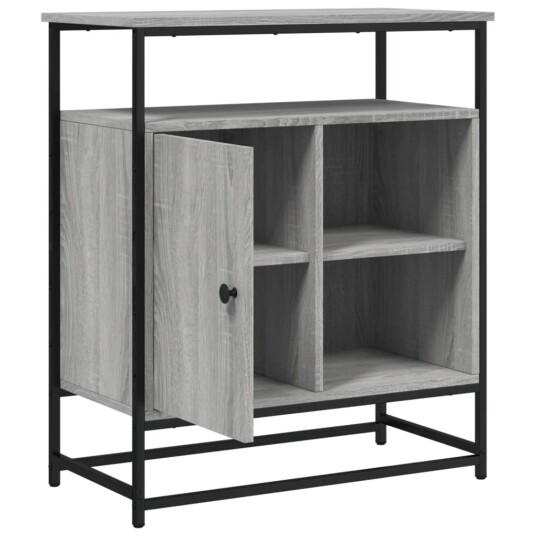 vidaXL Skjenk grå sonoma 69x35x80 cm konstruert tre