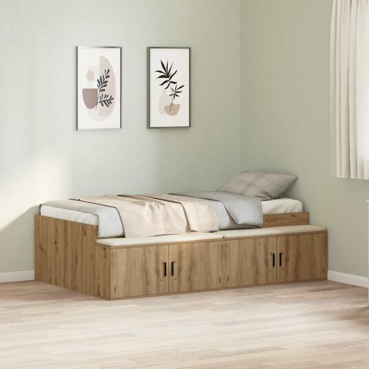 Oppbevaringseng Artisan Eik 90x190 cm