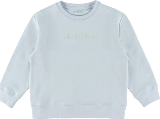 Calvin Klein Collegegenser Logo Ballade Blue Calvin Klein 2 år 92 Collegegenser Lyseblå