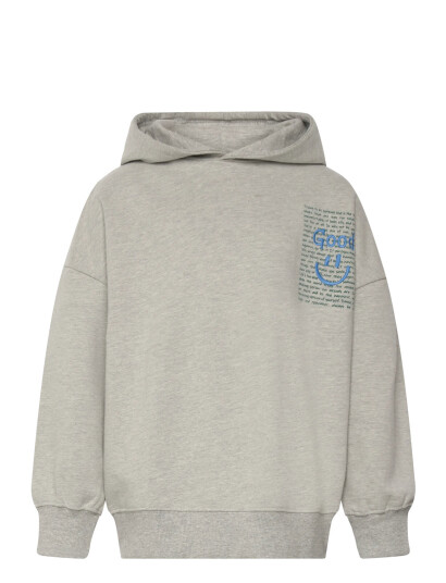 The New Tnpatrick Os Melange Hoodie Grey 122/128 The New Tnpatrick Os Melange Hoodie Grey 122/128