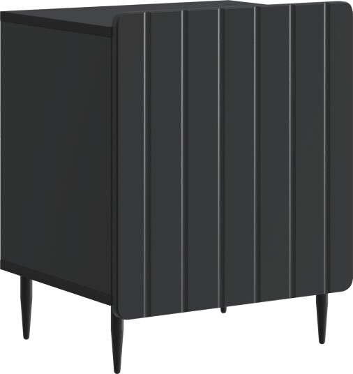 Nattbordskap Svart 43 x 34,5 x 52 cm Konstruert tre