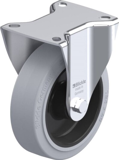 Blickle 751295 B-Poev 125Xr-Sg Fast Hjul, Hjuldiameter 125 Mm, Maks Bæreevne 250 Kg, 1 Stk