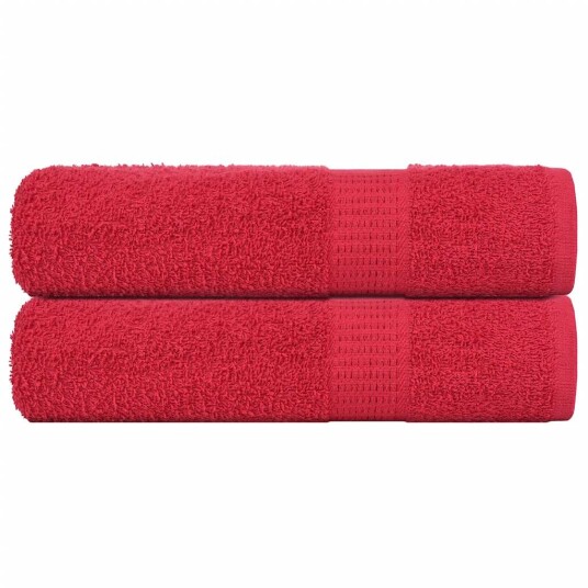 Håndklær FROGN 2 stk rød 50x100 cm 360 gsm Håndklær FROGN 2 stk rød 50x100 cm 360 gsm