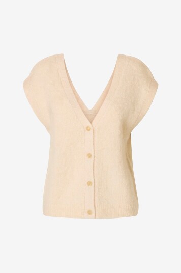 Selected Femme Vest slfGabella Knit Vest Grå